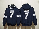 Men's Dallas Cowboys #7 Trevon Diggs Navy Ageless Must-Have Lace-Up Pullover Hoodie,baseball caps,new era cap wholesale,wholesale hats